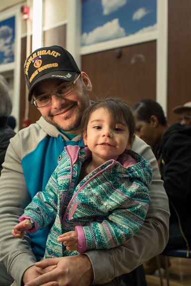 Rafael Rosario with his daughter Caridad