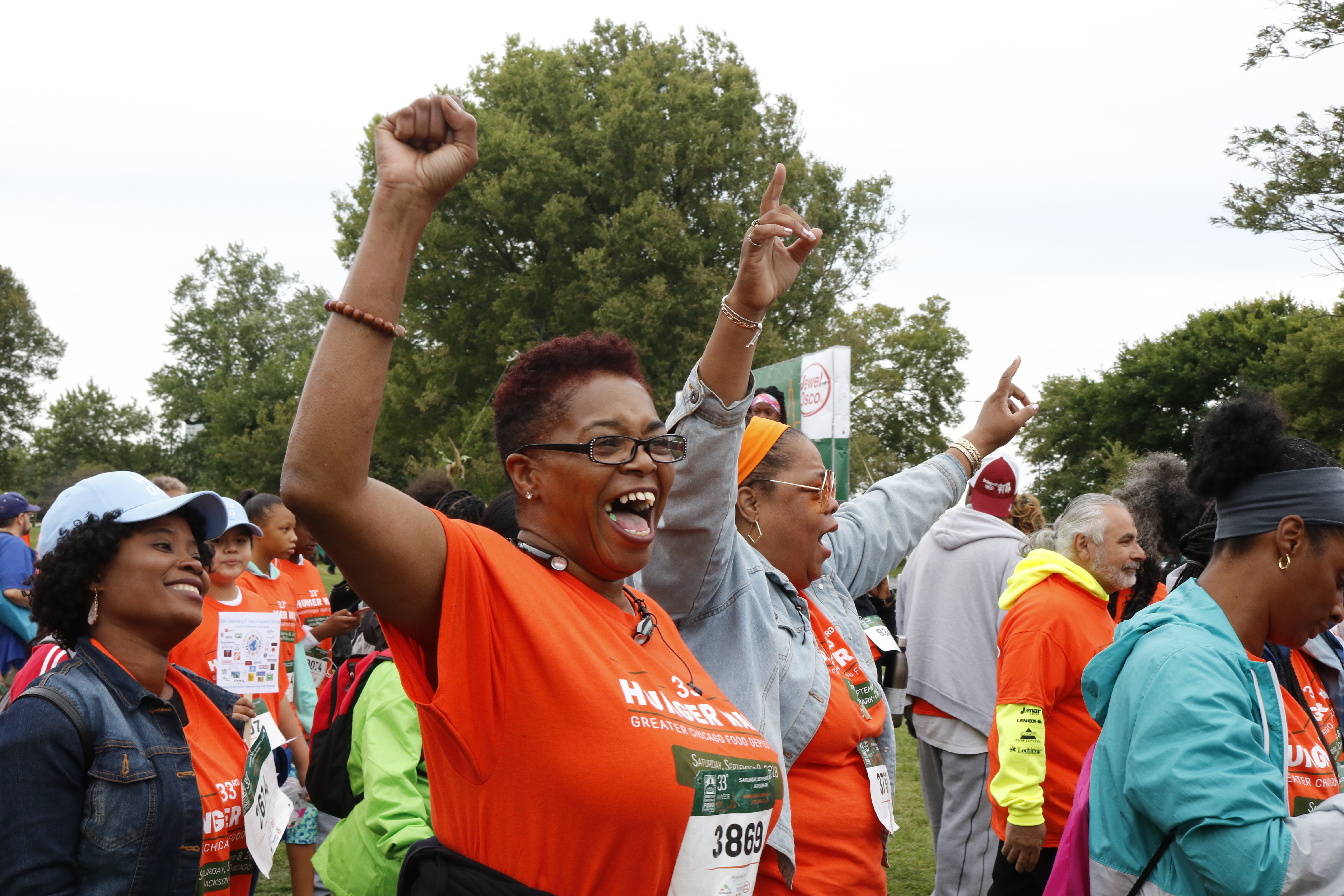 Participants in the 33rd Annual Hunger Walk