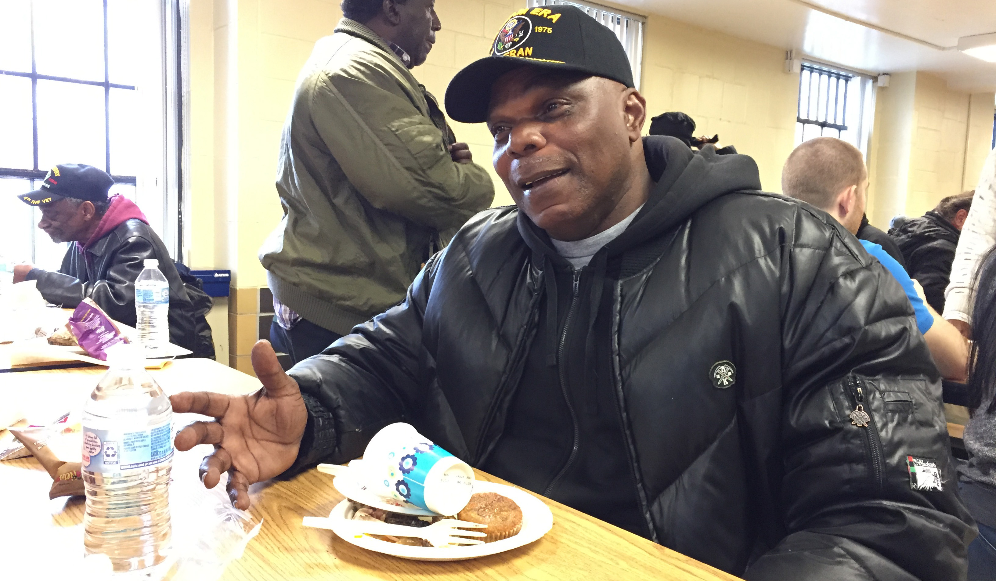 James Aaron with lunch at the Chicago Standdown