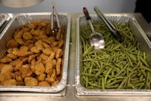 Chicken and green beans were on the menu recently at the Barreto club.