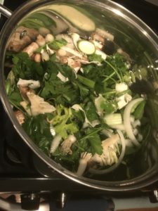 Ingredients for vegetable stock