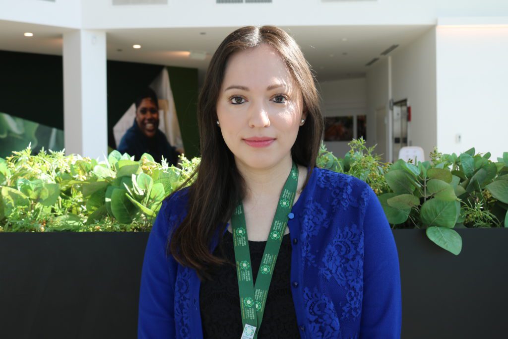 A headshot of Claudia Rodriguez, senior manager of benefits outreach