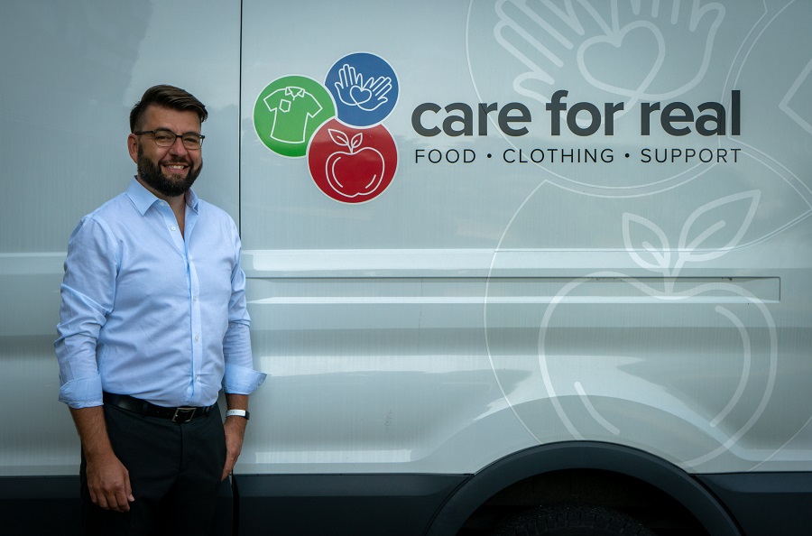 Gregory Gross, executive director of Care for Real, poses for a portrait.