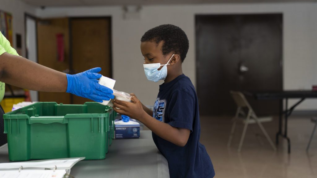 Students at remote learning support sites, like the South Side YMCA, receive free meals they would have otherwise been served at school. Pandemic EBT will also provide students' families with additional food assistance throughout the pandemic. 