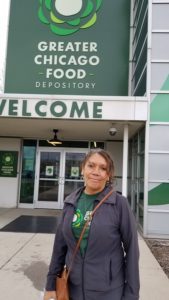 Rita Pineda is a Food Depository volunteer.