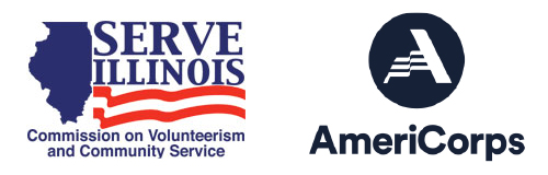 Service Illinois and AmeriCorps logos