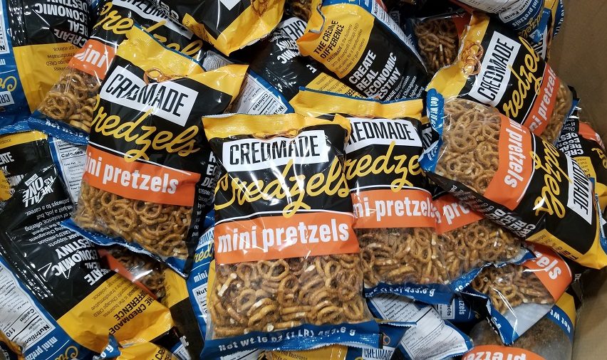 CREDMADE is producing low-sodium pretzels for the Food Depository's network of food pantries.