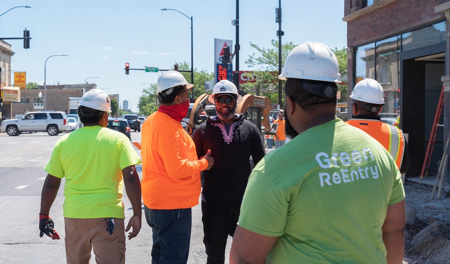 Renovations are underway at the new corner of the new Fresh Market in Englewood, which should open this fall.