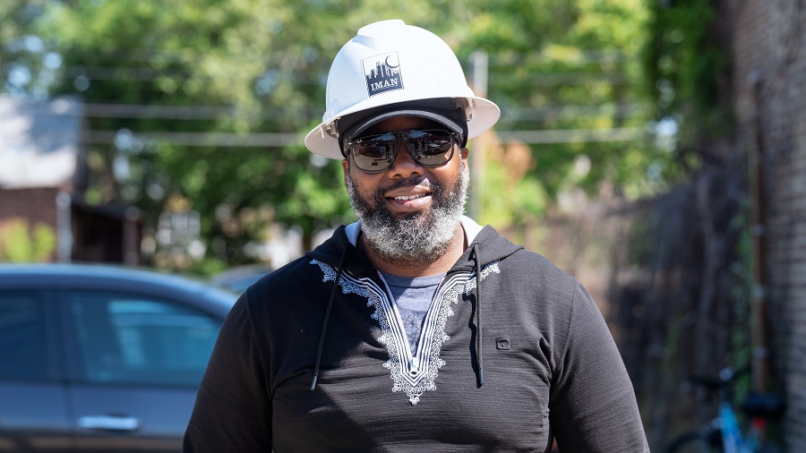 Benjamin "Olu" Gordon, director of construction for IMAN