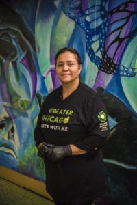 Socorro Zapata, coordinadora del comedor comunitario de St. Pius 
