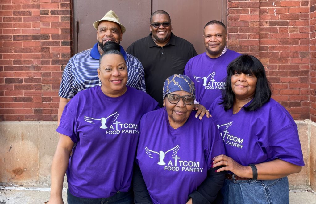 (From top, left): Samella's sons Cartha Jr., Jonathan, and David McKenzie, daughter-in-law Pam McKenzie, and daughters Carthinal Dawson and Gwendolyn Sampson.