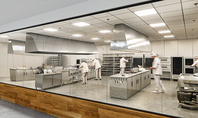 A rendering of the Nourish Project kitchen