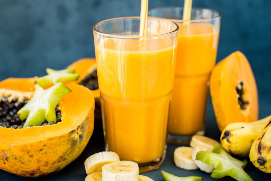 papaya and banana smoothie