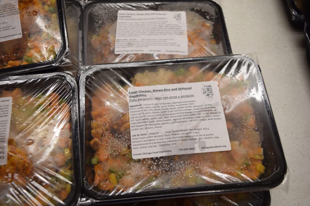 a close up of a refrigerated, prepared meal