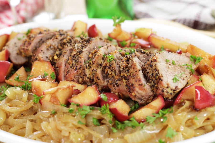 Pork Tenderloin With Roasted Apple