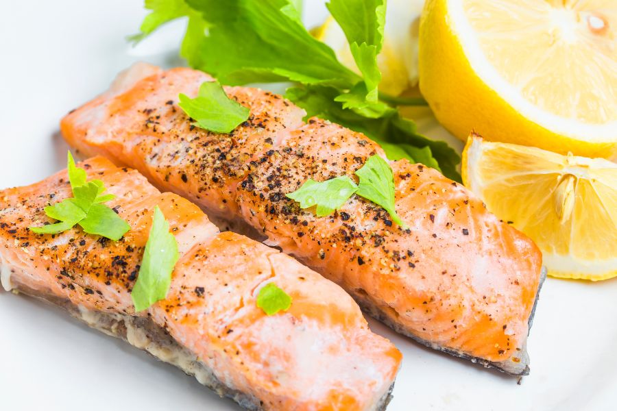 Skillet Lemon Pepper Salmon