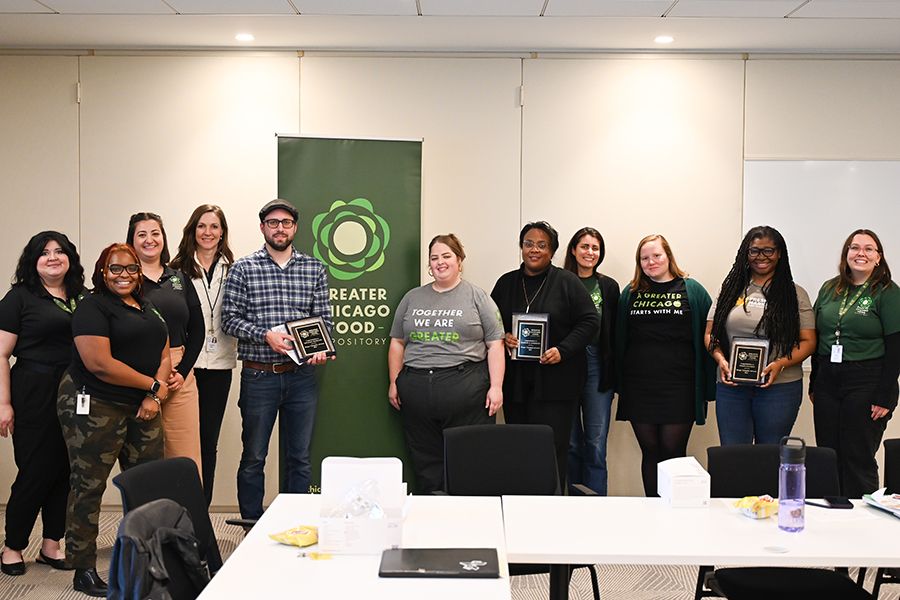 Food Equity Ambassadors smile at the camera