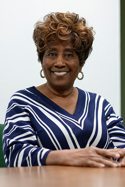 Headshot of Vivan Lambert, Pantry and Soup Kitchen Coordinator.